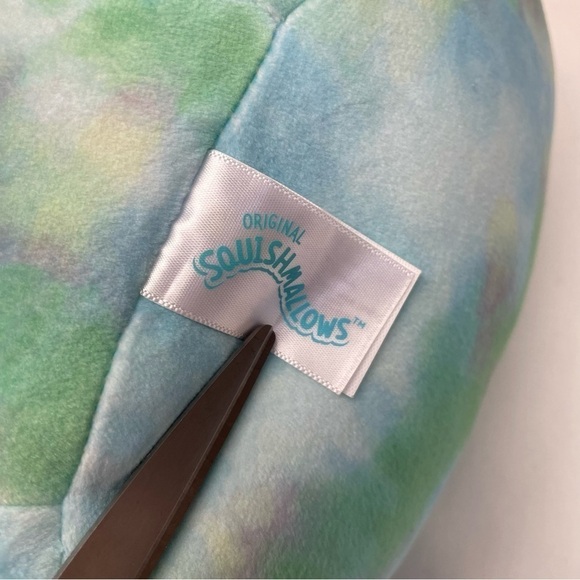 Squishmallow Ferdie the Frog Blue Green Tie Dye Plush w/ Tags 12 Inches - Picture 7 of 7